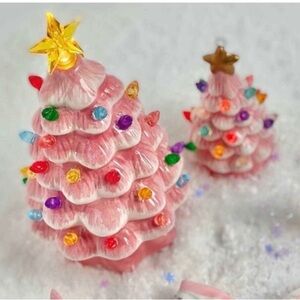 Retro Light Up Christmas Tree Ornament 1 piece